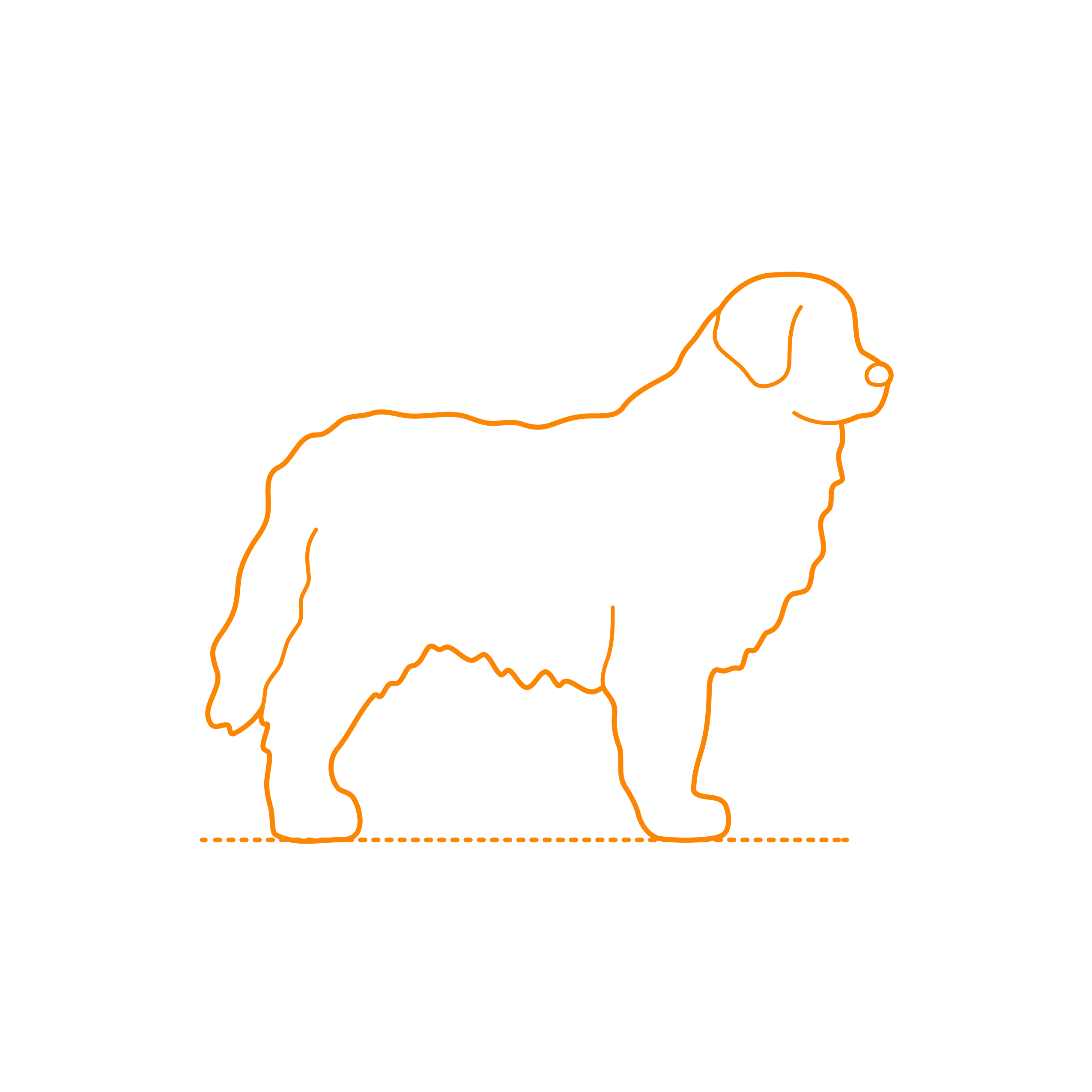 Animals Dogs Newfoundland Sketch Style Svg Vector Free Vectors